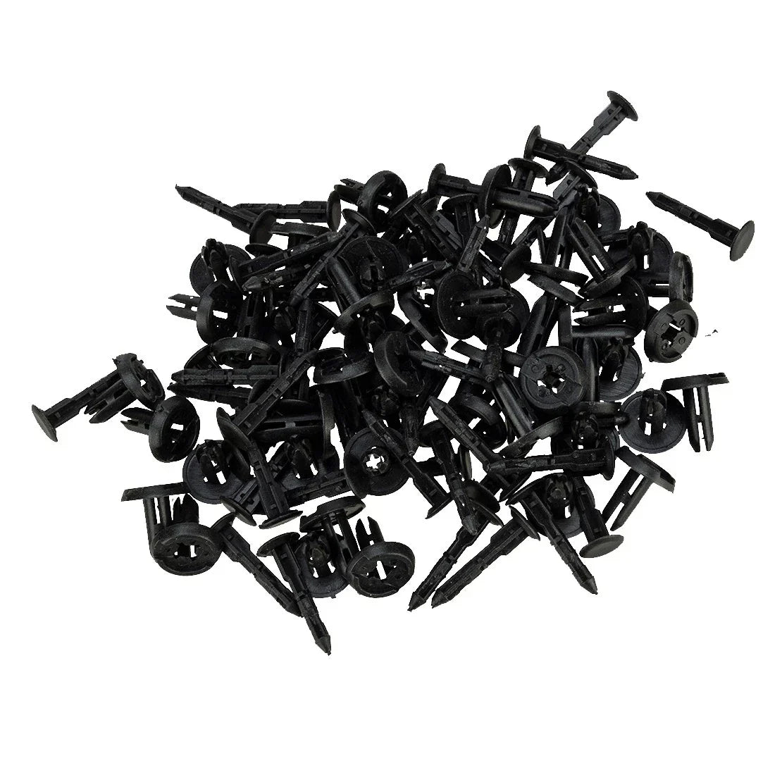 100 x 6mm Bumper Bonnet Trim Clips for Universal Vehicles