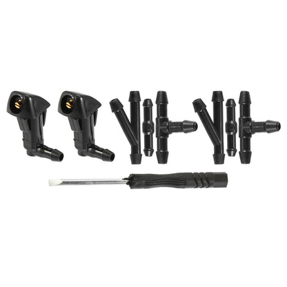 2 x Windshield Washer Nozzles Kit with Connectors for Honda