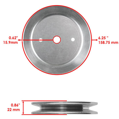 Deck Spindle Pulley Replacement for Husqvarna YTH2042 RZ4216 RZ4219 (42")