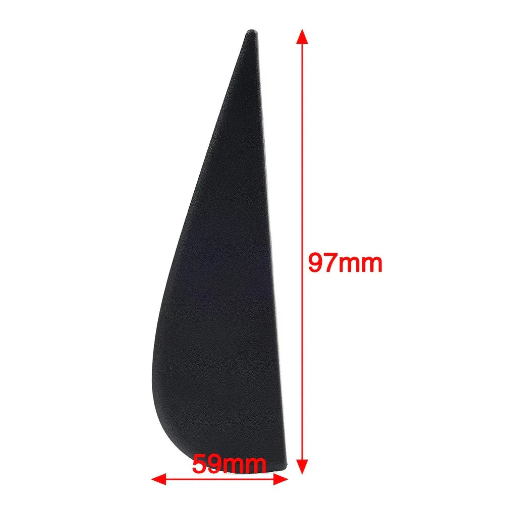 Black Door Side Mirror Triangle Flag Applique for Jeep Wrangler (2007-2018)