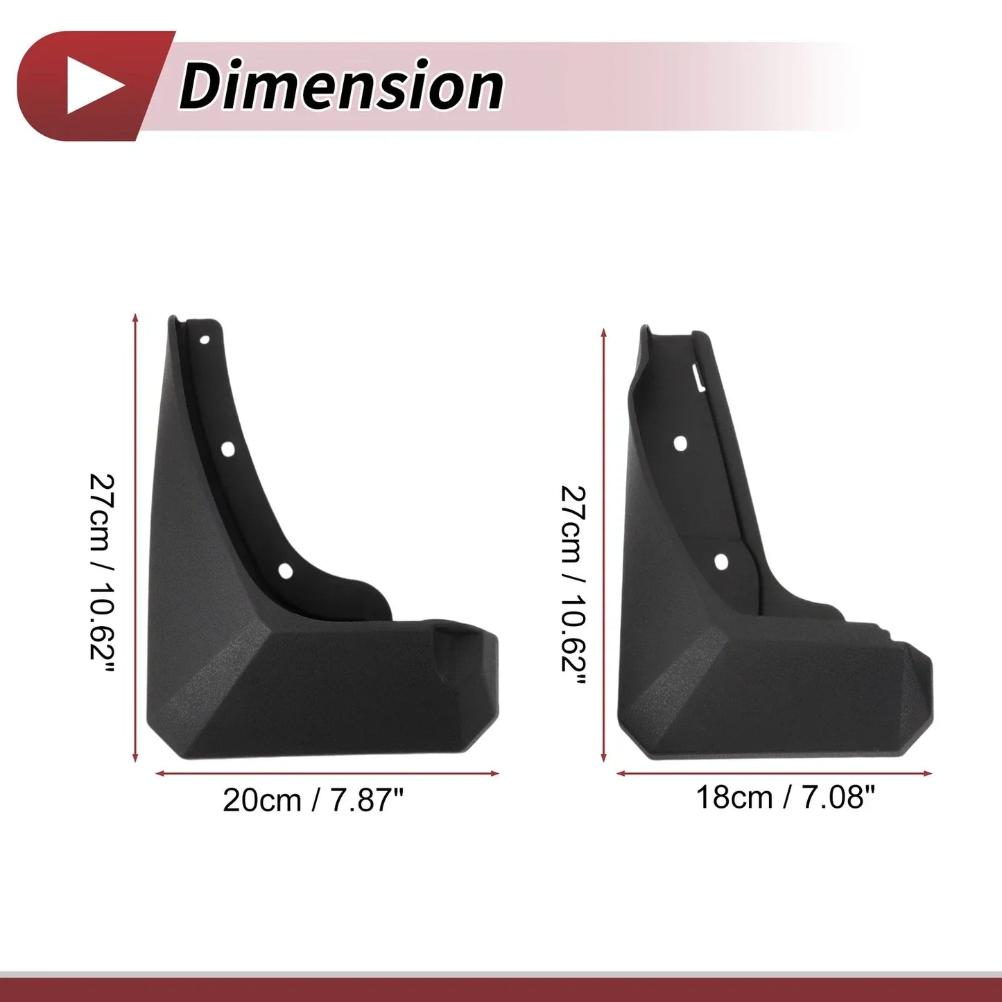 Mud Flaps Splash Guards Set for Hyundai Kona (2023-2024)
