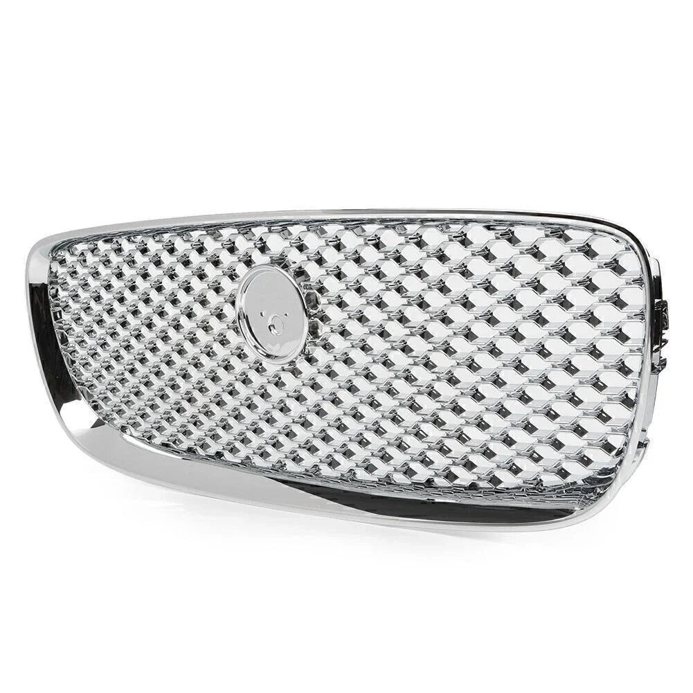 Front Upper Bumper Mesh Grille for Jaguar XF XFR (2016-2020) Chrome