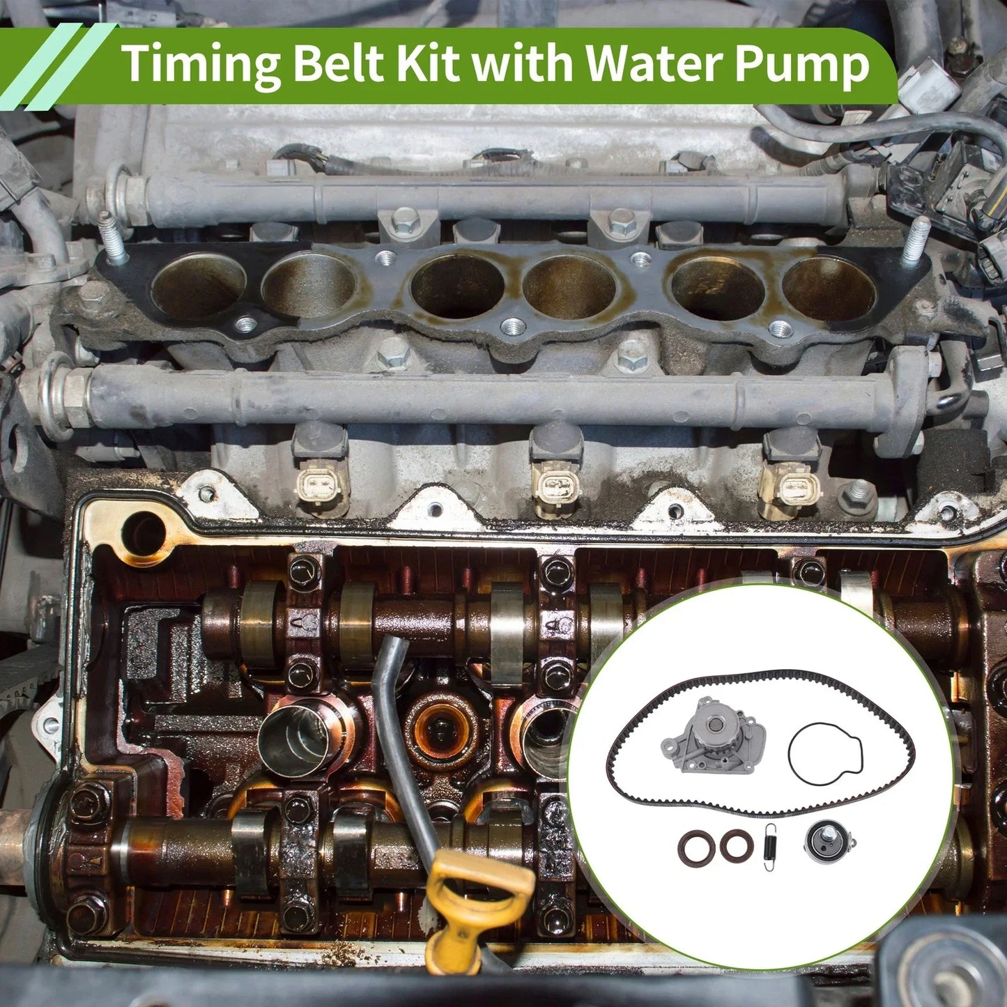Timing Belt Kit with Water Pump for Honda Civic 1.7L (2003-2005)