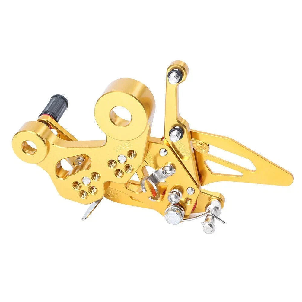 Adjustable Rearset Footpegs Kit for Yamaha MT-09 FZ-09 (2014-2017) Gold