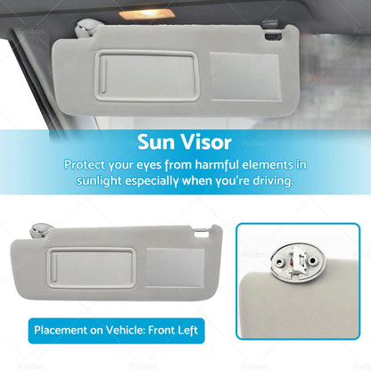 LH Sun Visor for Toyota Prado TRJ120 RZJ120 LJ120 KDJ120 GRJ120 KZJ120 (2003-2009)