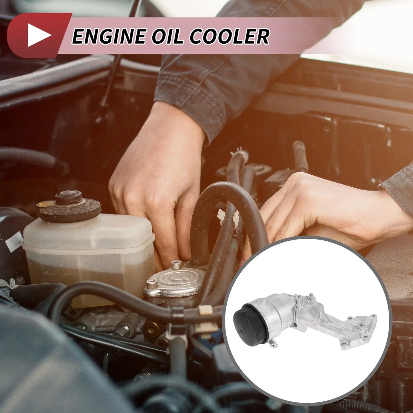 Engine Oil Cooler for Mercedes-Benz E350 (2011-2013) 1 x Trans Cooler