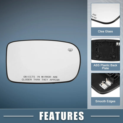 Heated Mirror Glass Right for Chrysler 200, Dodge Charger (2011-2021)