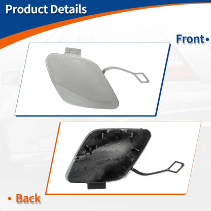 Front Car Bumper Tow Hook Cover for Mercedes S W222 (2014-2020) Silver Tone