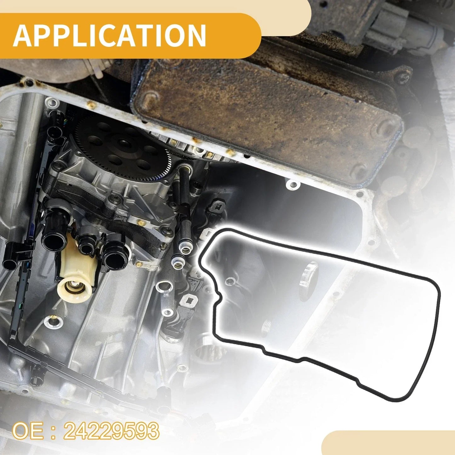 Car Oil Pan Gasket for Chevrolet Impala, Buick Enclave (2013-2020)
