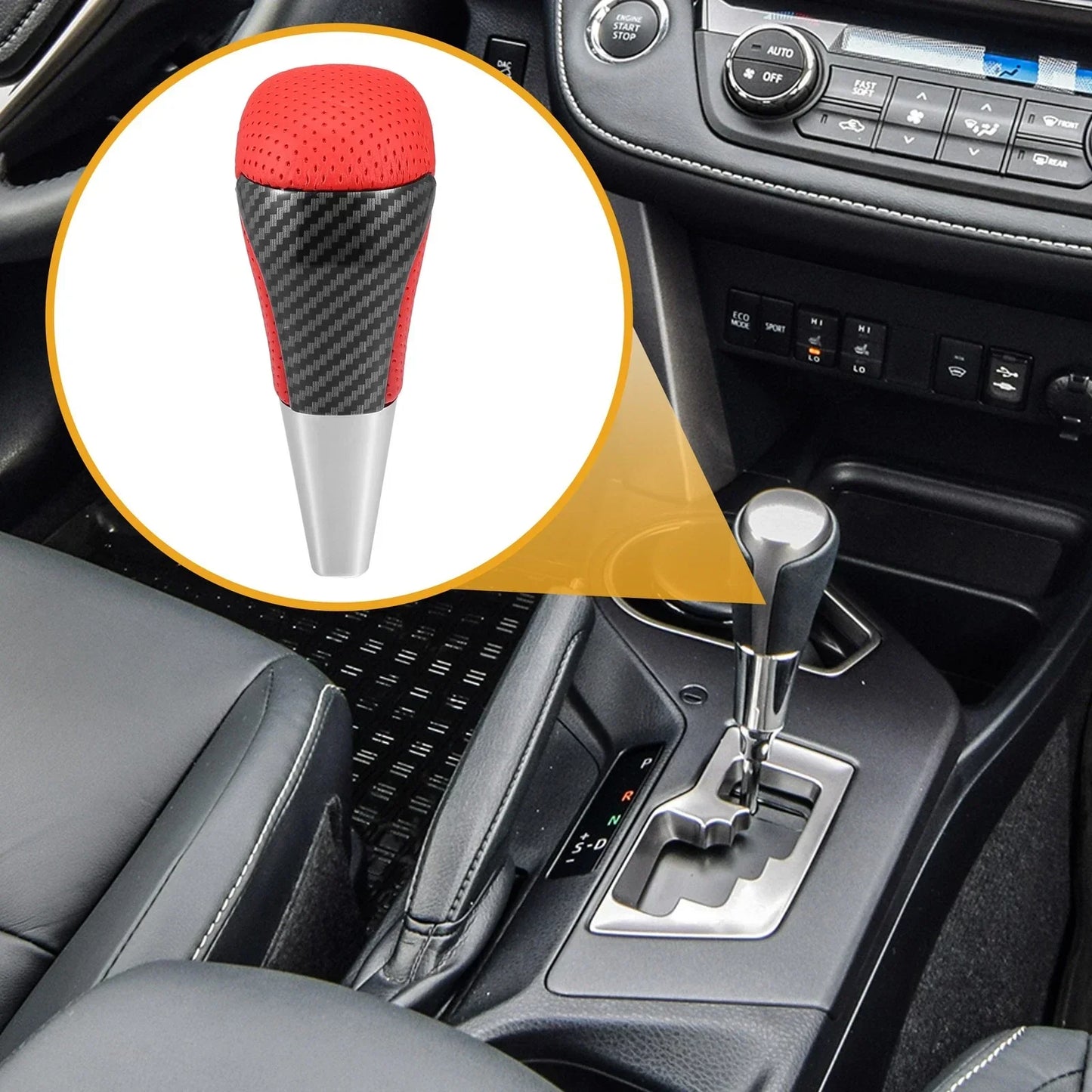 Gear Shift Knob for Toyota Tundra 2007-2021 - Inner Shifter Knob, Red