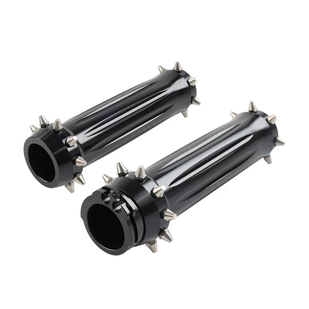 1'' Spikes Motorcycle Hand Grips for Harley Touring Dyna Softail