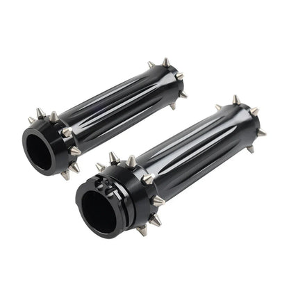 1'' Spikes Motorcycle Hand Grips for Harley Touring Dyna Softail