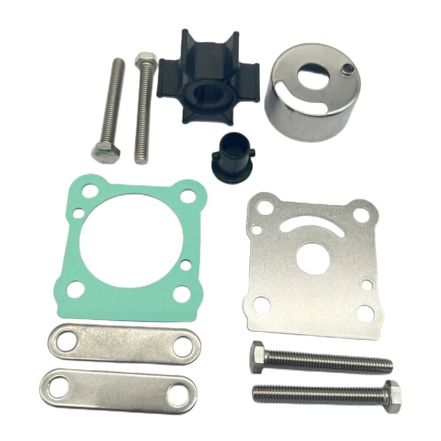 15pcs Water Pump Impeller Repair Kit for 2-Stroke Outboards 6-8HP