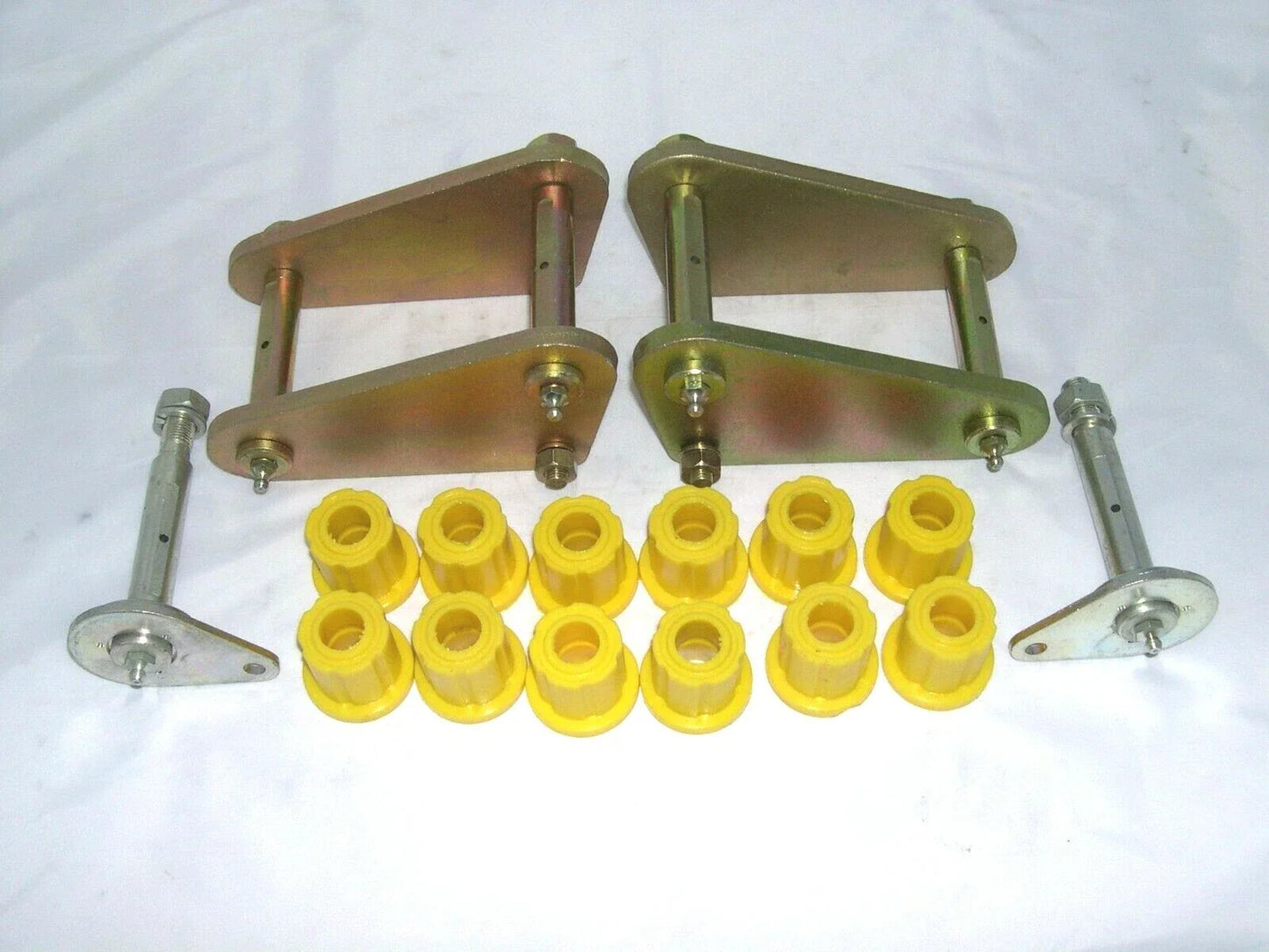 Extended Front Shackles + Pin & Bush Kit for Nissan Patrol GQ Y60 & GU Y61