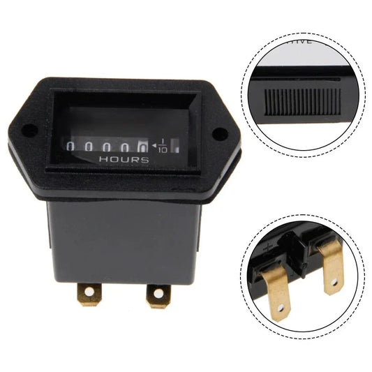 12V/36V Engine Tachometer Hour Meter for Diesel Engines Tractors Generators