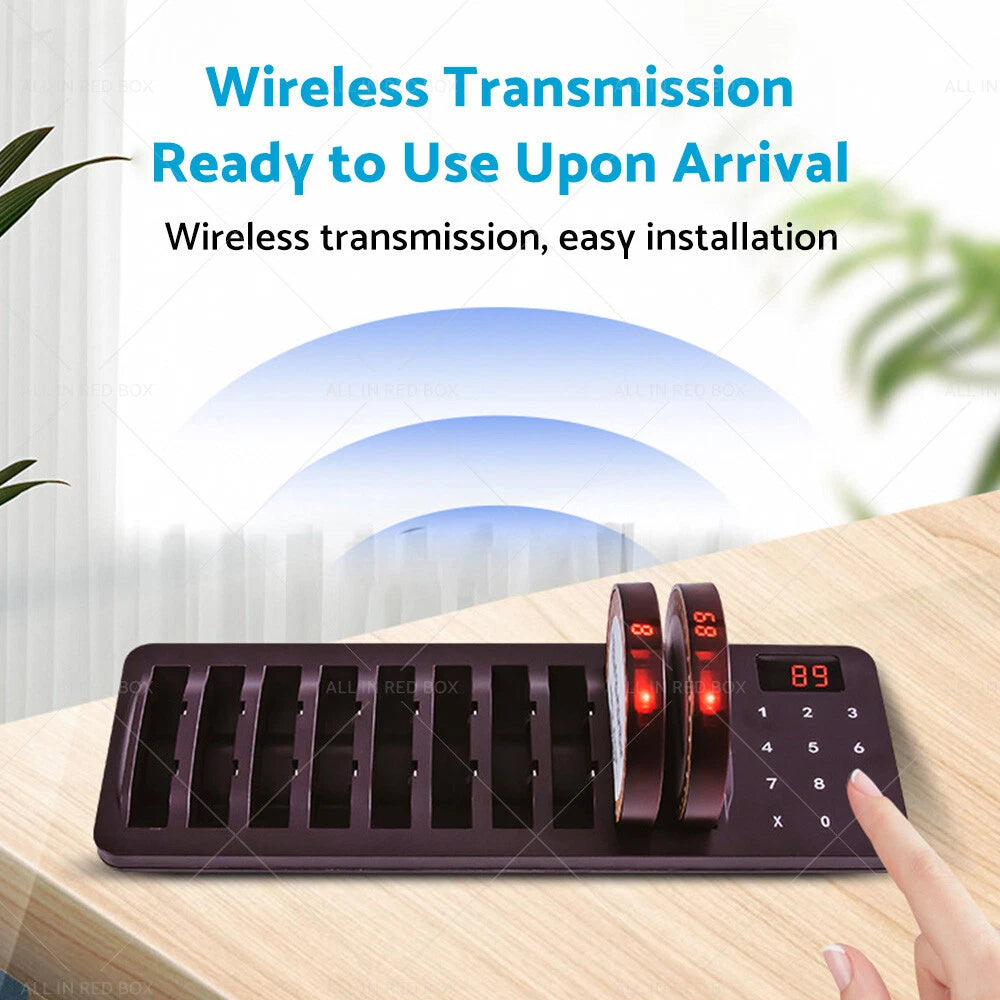 10 x Wireless Restaurant Pager System for Food Truck Cafe Club AU