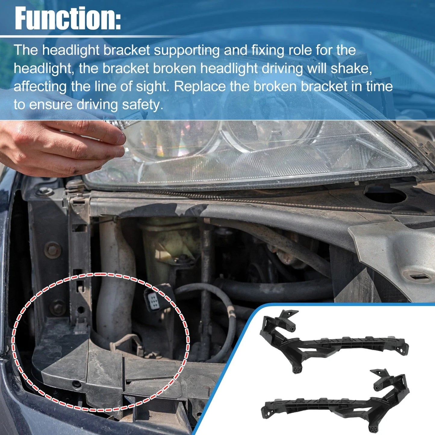 Headlight Mounting Bracket Support for Honda CR-V (2015-2016)