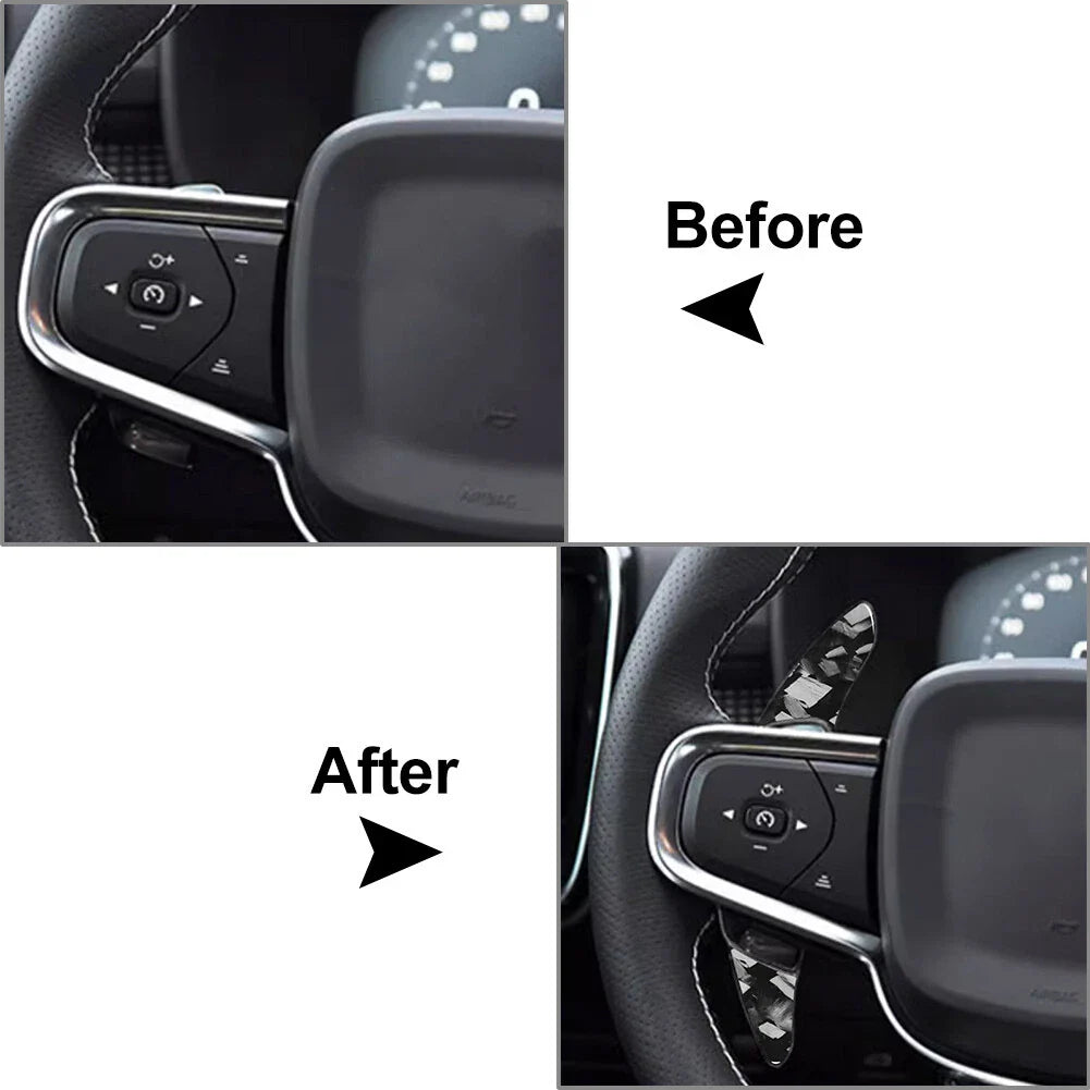 ABS Steering Wheel Shifter Paddle Extensions for Volvo XC40 (2019-2023)