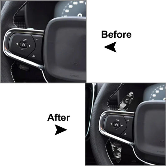 ABS Steering Wheel Shifter Paddle Extensions for Volvo XC40 (2019-2023)