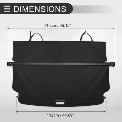 Retractable Cargo Cover for Honda CR-V 2002-2006 Rear Trunk Parcel Shelf Black