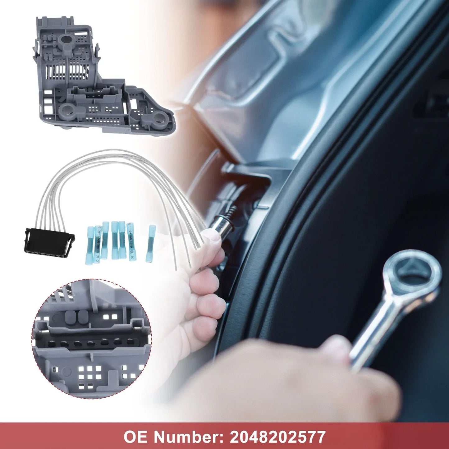 Right Tail Light Socket Wiring for Mercedes-Benz C-Class W204 (2007-2014)