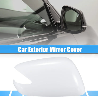 Right Side Car Exterior Mirror Cover White for Honda Jazz (2008-2015)