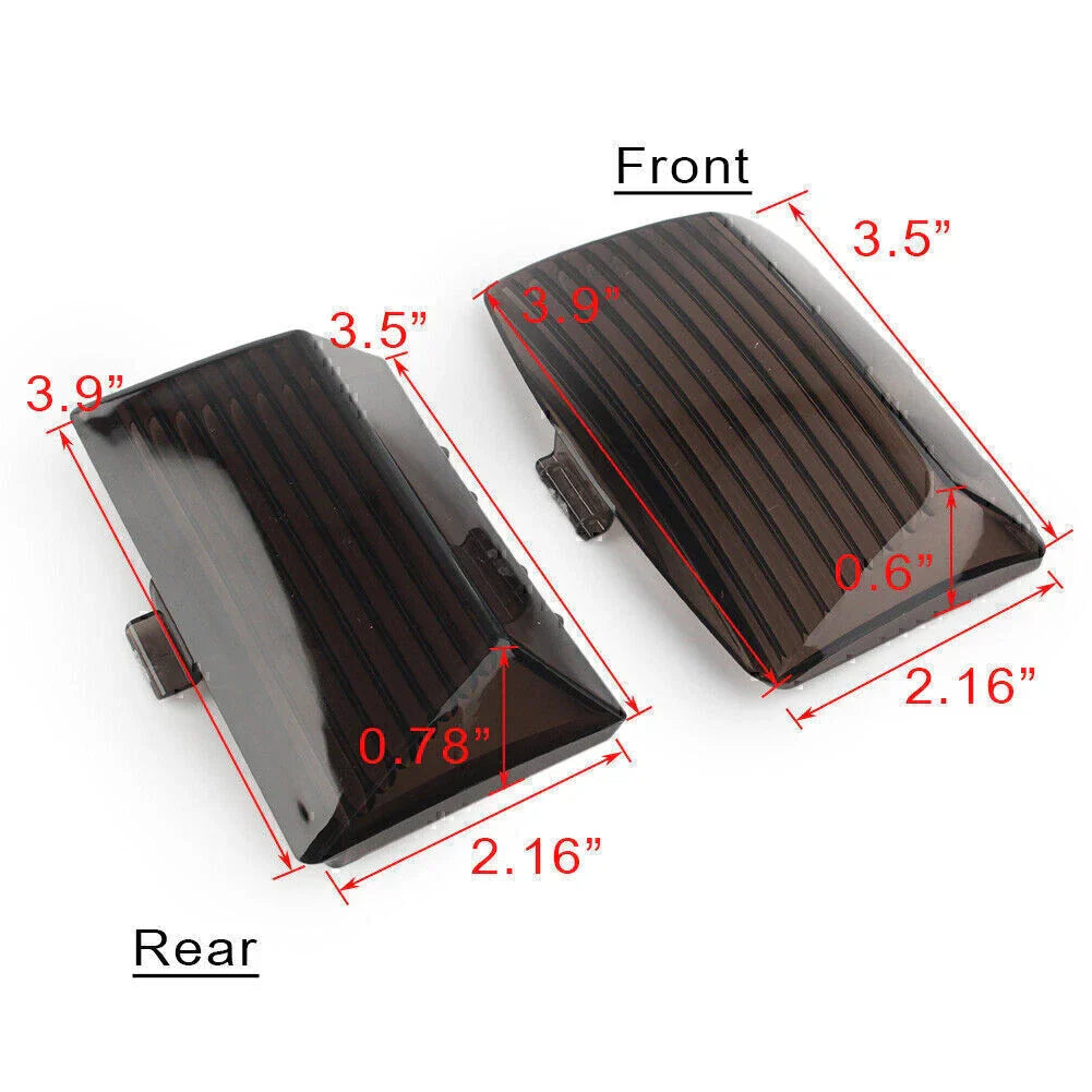 Fender Tips Mud Guard Light Lens for Harley Touring Ultra Classic (2009-2023)