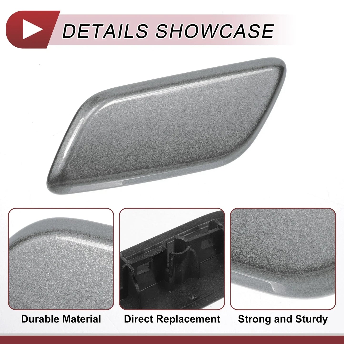 Front Left Washer Nozzle Cover for Lexus LX570 (2013-2015) - Grey 1 x Cap
