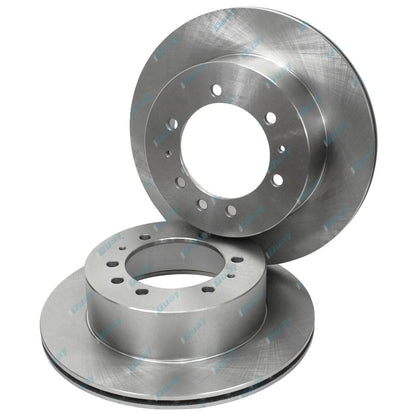 2 x Rear Disc Rotors + 4x4 Brake Pads for DA Maverick Y60 2.8L 3.0L 4.2L