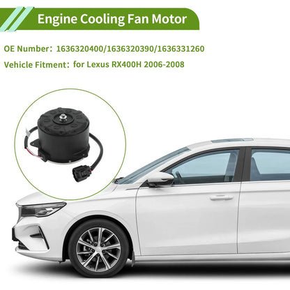 Radiator Fan Motor for Lexus RX400H (2006-2008) - 1 x Quality Replacement