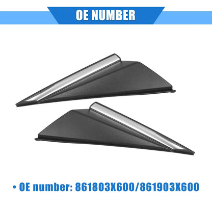 2 x Left Right Mirror Corner Triangle Covers for Hyundai Elantra (2014-2016)