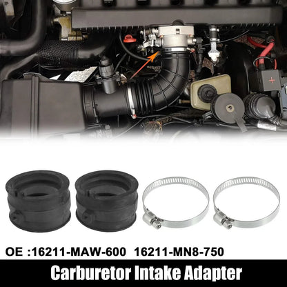 2 x Carburetor Manifold Boots Adapter for Honda VT600, 750, XL600V (1988-1998)