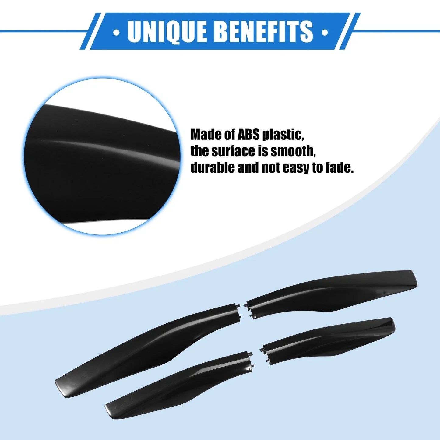 Car Roof Rack Side Rails End Cover Caps for Lexus RX350 (2003-2009) - 4x