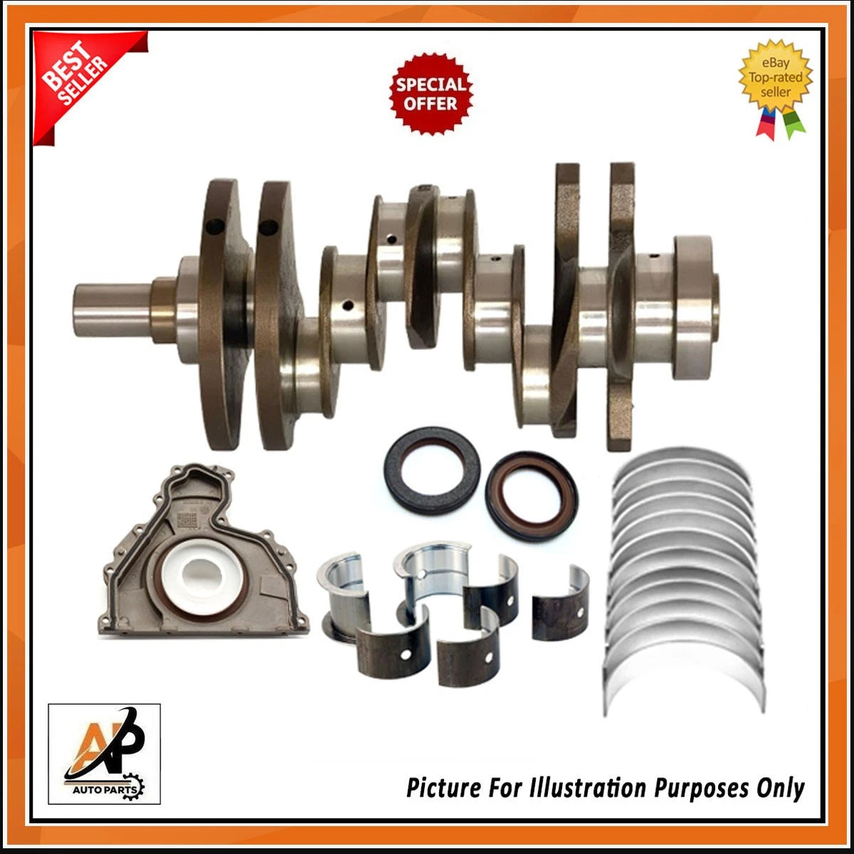 Crankshaft with Bearings and Seals Replacement for Range Rover 3.0 TDV6 (2011–2012)