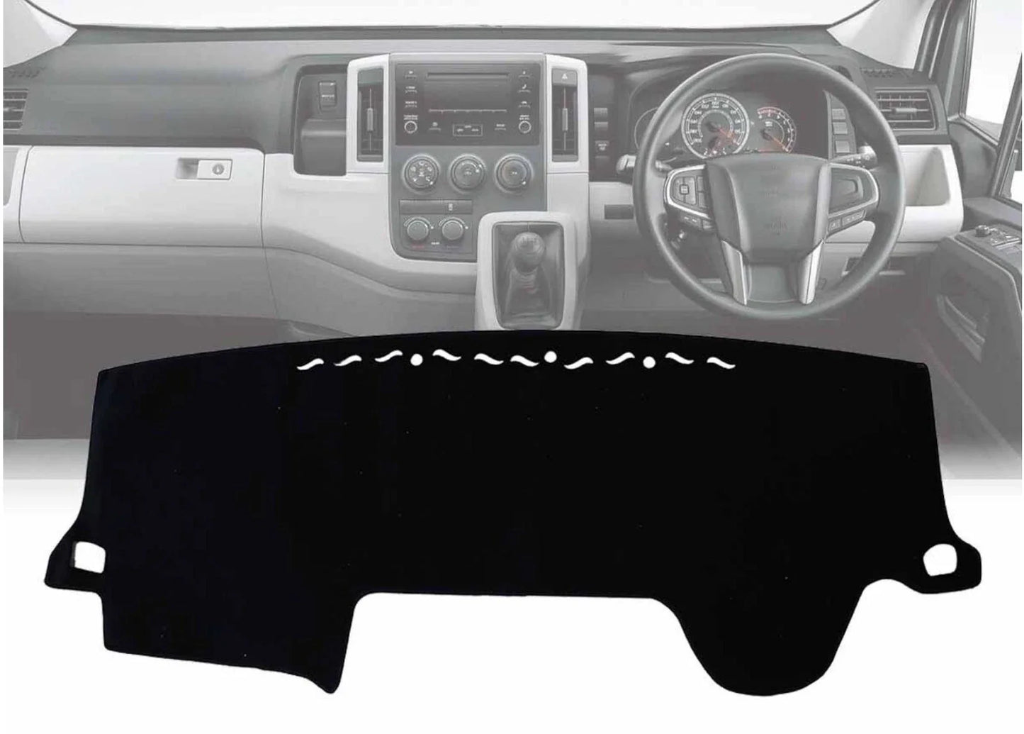 Non-Slip Dash Mat for Toyota Hiace VAN GDH300R LWB 2019-2023 Black AU