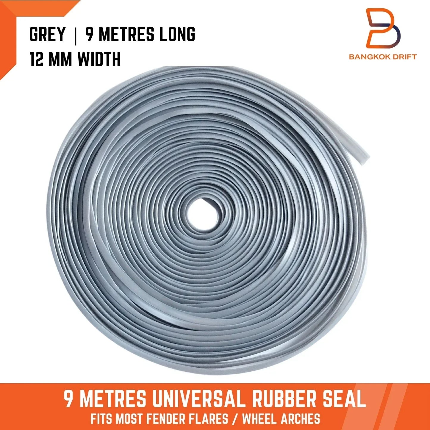 Grey Rubber Wheel Arches Fender Flares for Toyota Hilux MK4 MK5 (1997-2005)