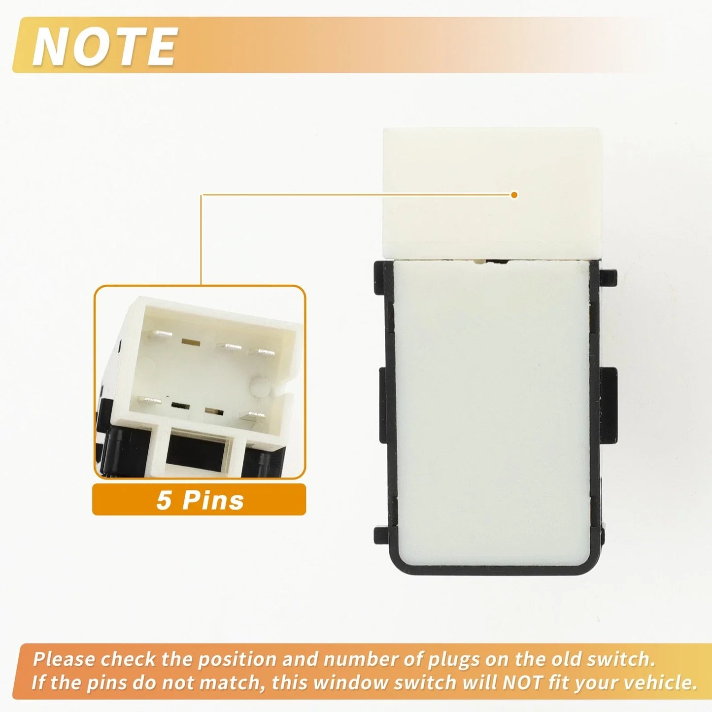 Rear Side Power Window Switch for Chevrolet Impala Limited & Buick (2014-2016)