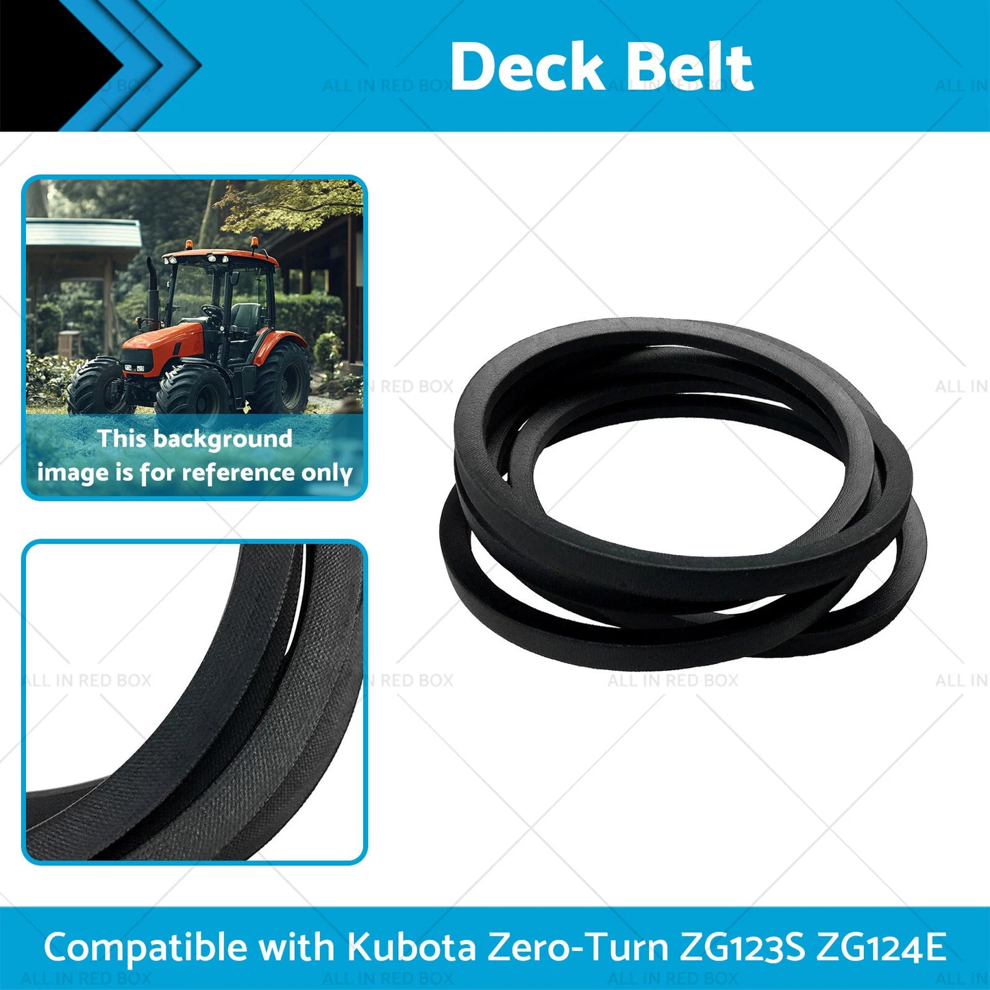 Deck Belt for Kubota ZeroTurn ZG123S ZG124E Z121SKH Z122EBR