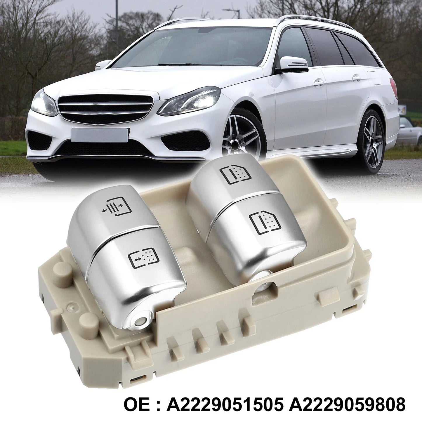 Rear Right Power Window Switch for Mercedes E S Class W213 W222 (2017-2023)