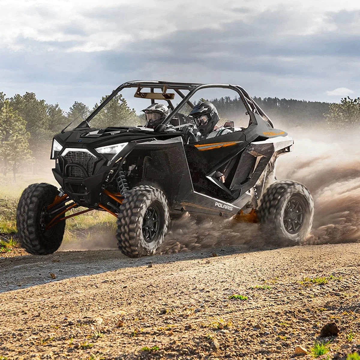 Black Rear View Mirrors for Polaris RZR 1000 (2014-2023)