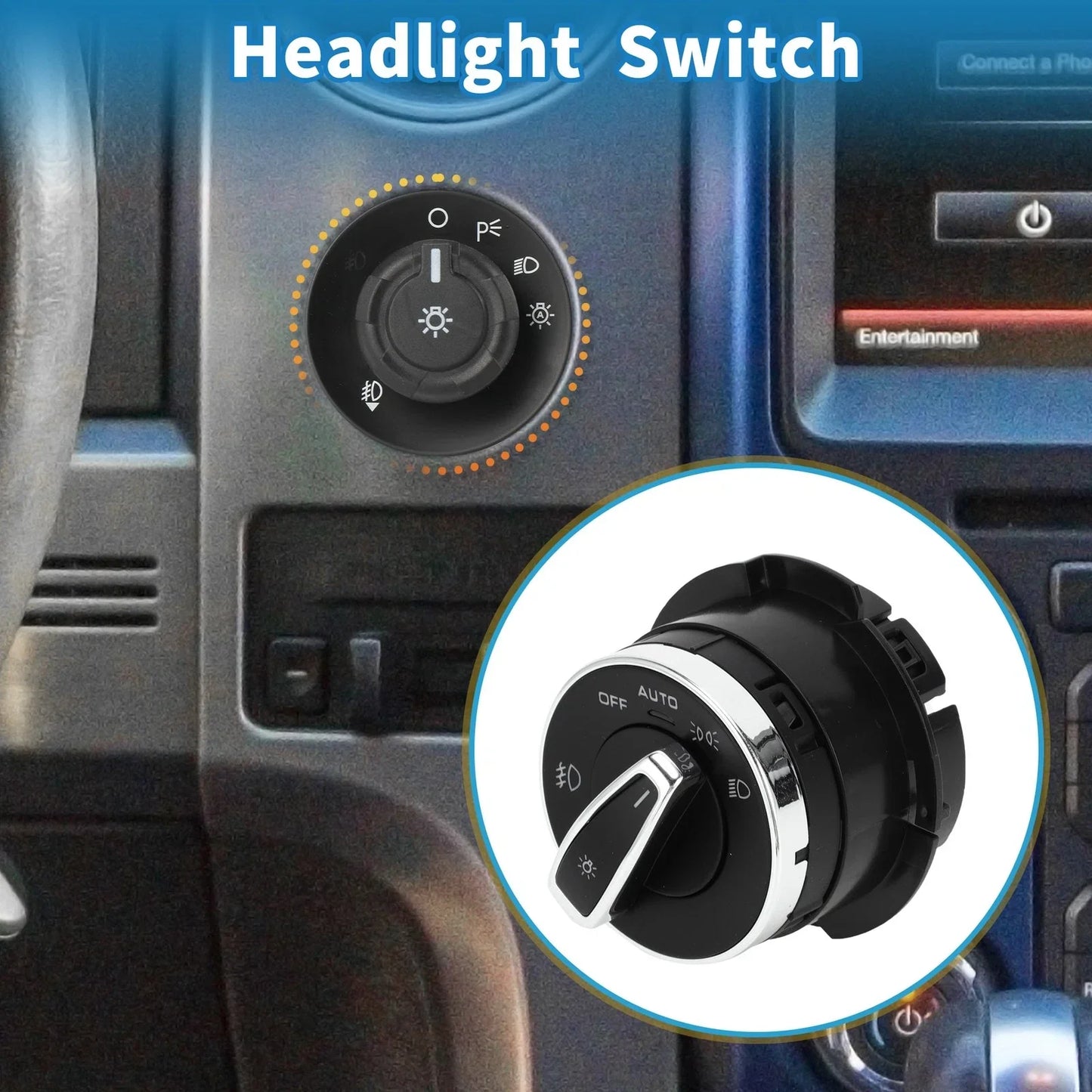 Headlight Fog Light Control Switch for Porsche Cayenne (2011-2016)