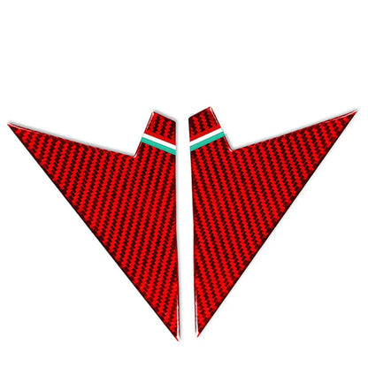 Red Interior Rearview Mirror A Pillar Trim for Alfa Romeo Giulia (2017-2024)