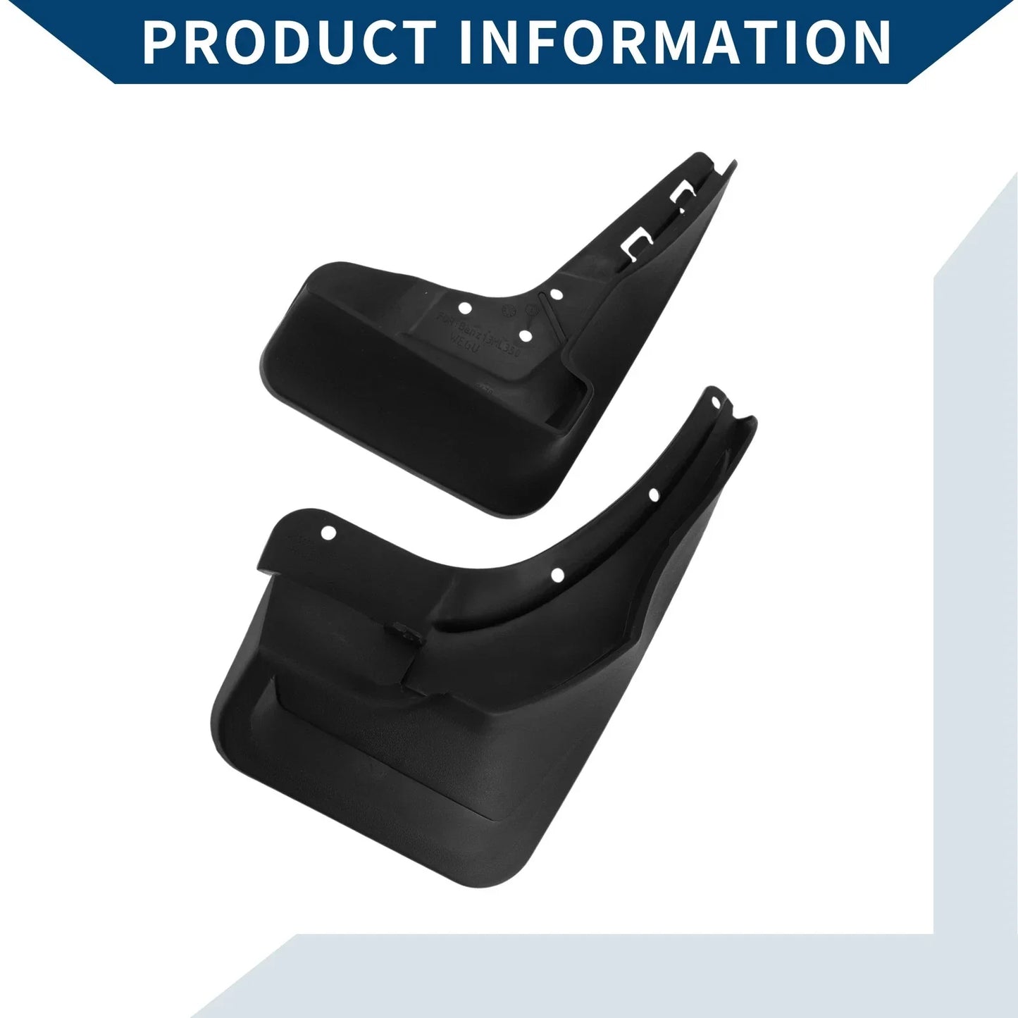 Mud Flaps Splash Guards Set for Mercedes-Benz ML350 (2012-2015)