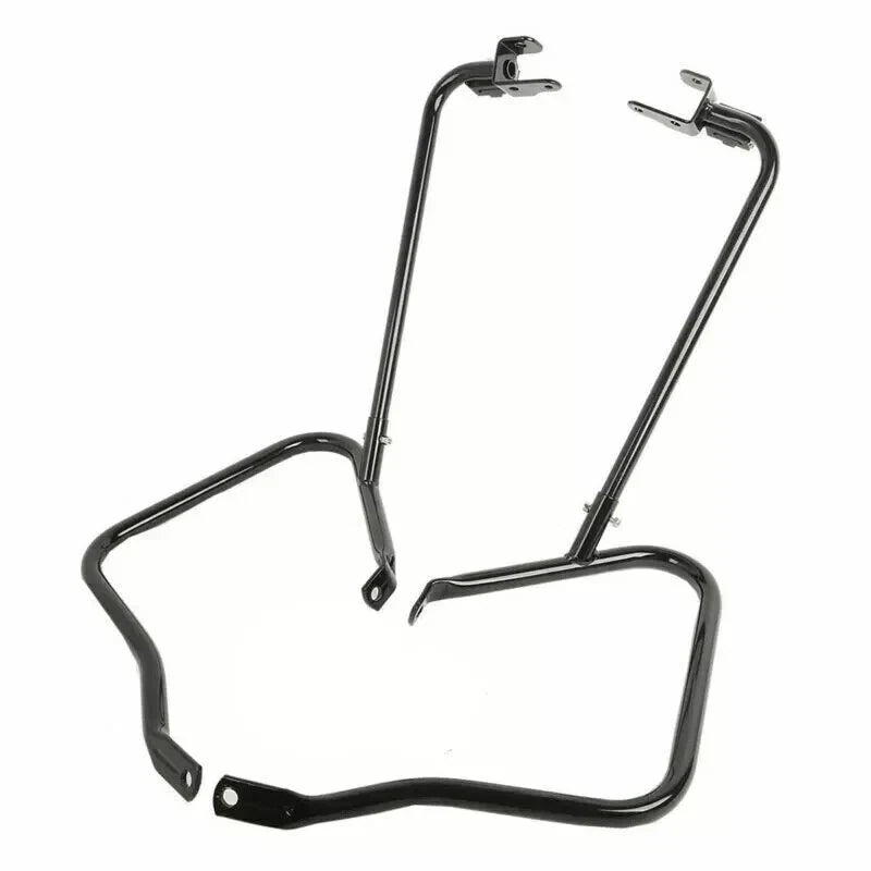 Black Saddlebag Luggage Bracket Guard for Harley Road Glide (2014-2023)