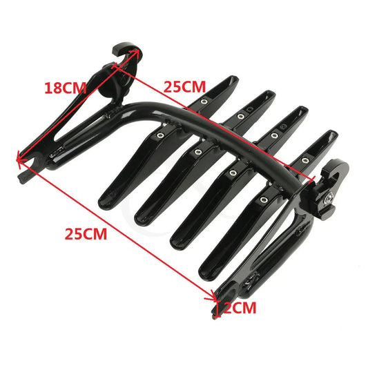 Backrest Sissy Bar Dock Hardware Luggage Rack for Harley Touring (2009-2013)