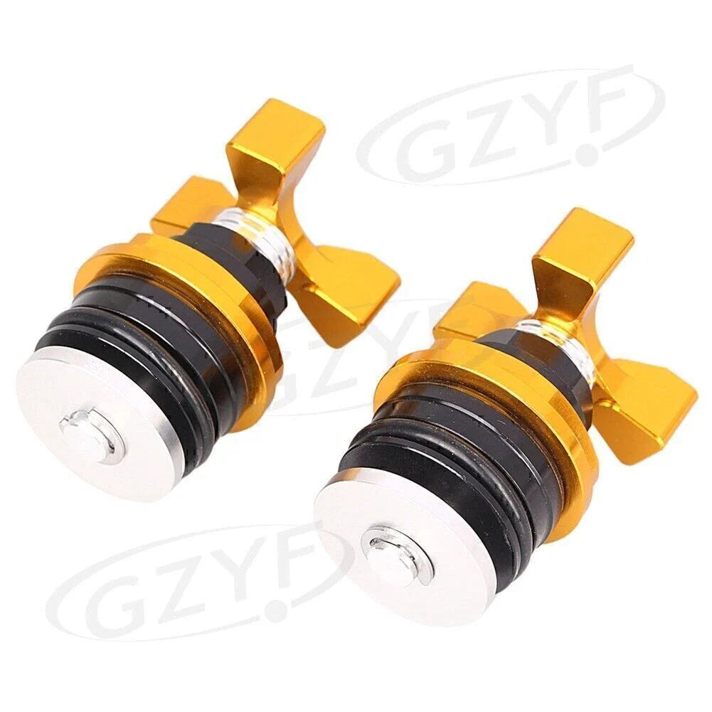 CNC Motorcycle Fork Bolts Preload Adjusters for Kawasaki Ninja 250 (2008-2012)