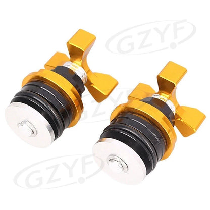 CNC Motorcycle Fork Bolts Preload Adjusters for Kawasaki Ninja 250 (2008-2012)