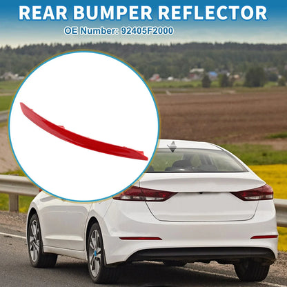 Rear Left Bumper Reflector for Hyundai Elantra (2017-2018) Red