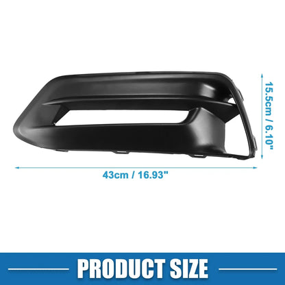 2 x Front Fog Light Grille Covers for Honda Accord (2018-2020) Black