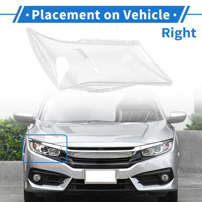 Car Front Right Headlight Lens Cover for Honda Acura (2007-2013)